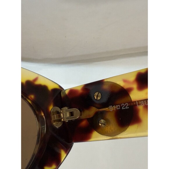 LAURA BIAGIOTTI Brown Tortoise Gold Sunglasses 51-22 Made‎ in Italy + Coach Case main image 5